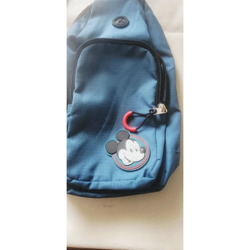 Disney Parks Blue Mickey Mouse Sling Shoulder Bag